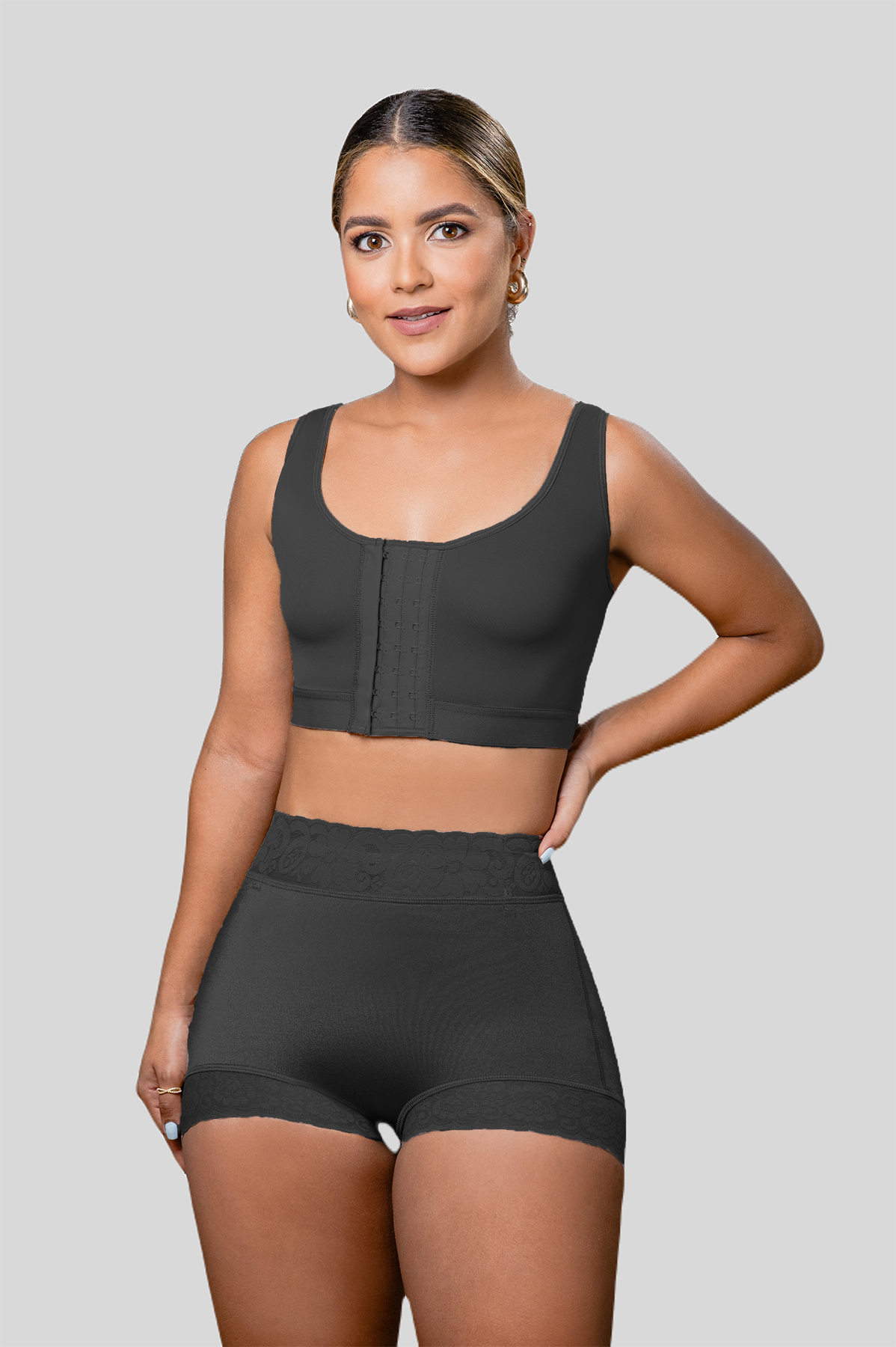 Lace Trim Shapewear Boyshort by Vedette Store