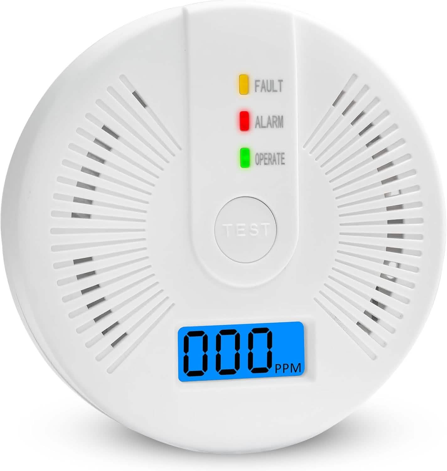 Portable Carbon Monoxide Detector – Battery-Operated CO Alarm by DailySale