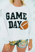 GAME DAY Round Neck Long Sleeve Sweatshirt by Wild and Free Boutique