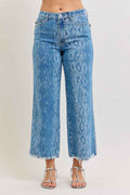 Judy Blue High Rise Ankle Wide Leg Jeans