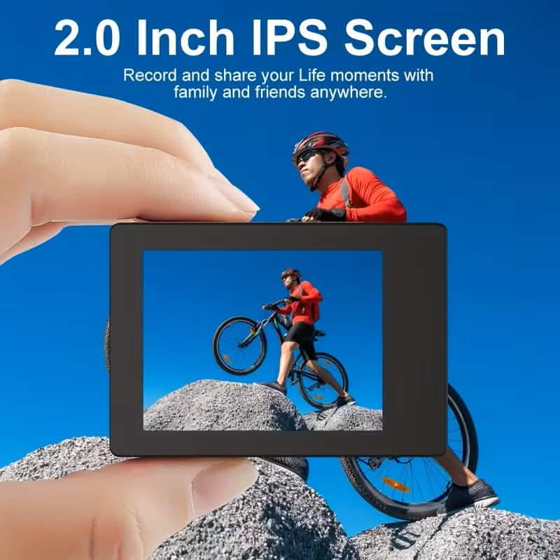 Ultra HD 1080P Action Camera – 140° Wide Angle, Fisheye Lens, LCD Display by DailySale