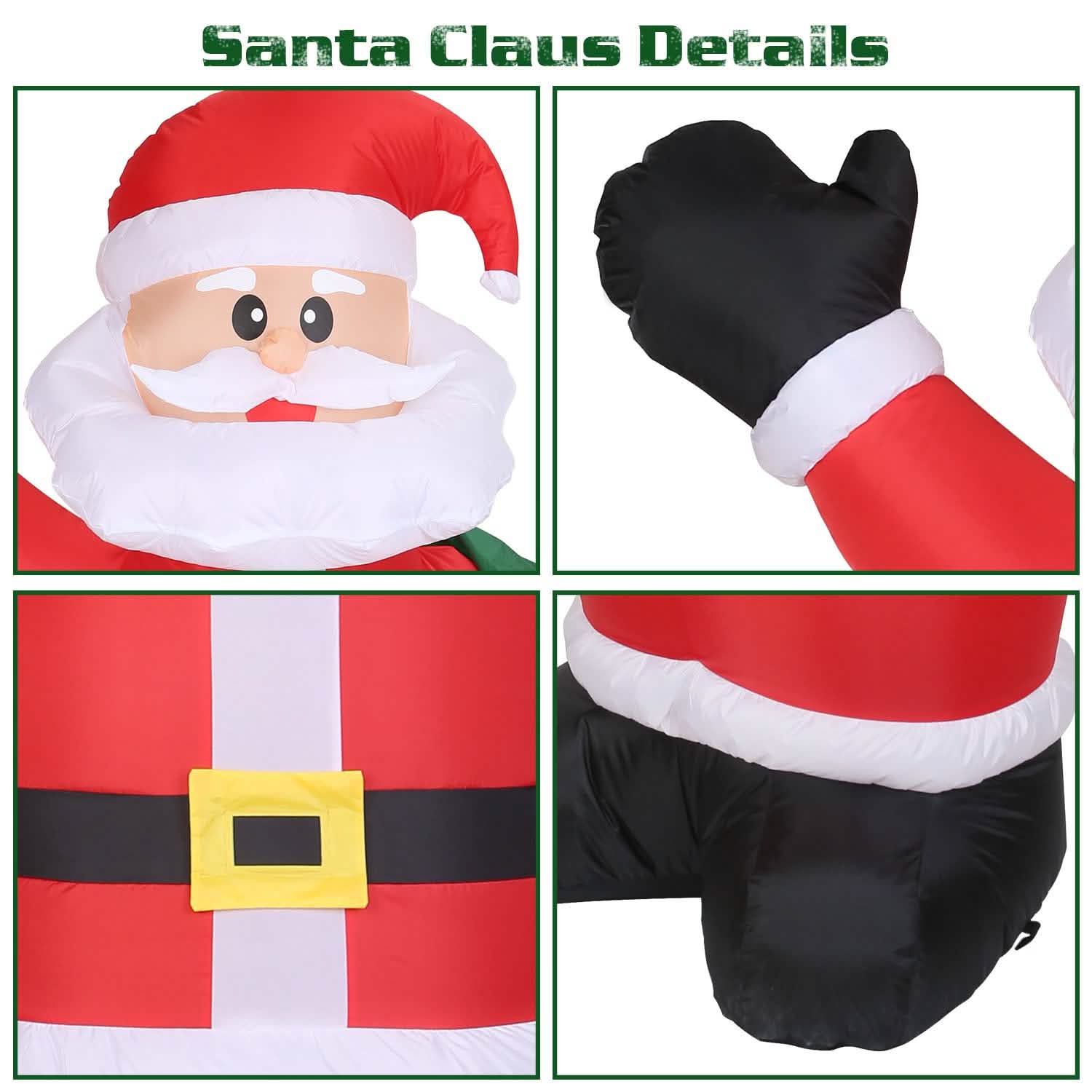 6.4ft Inflatable Christmas Giant Santa Claus by DailySale