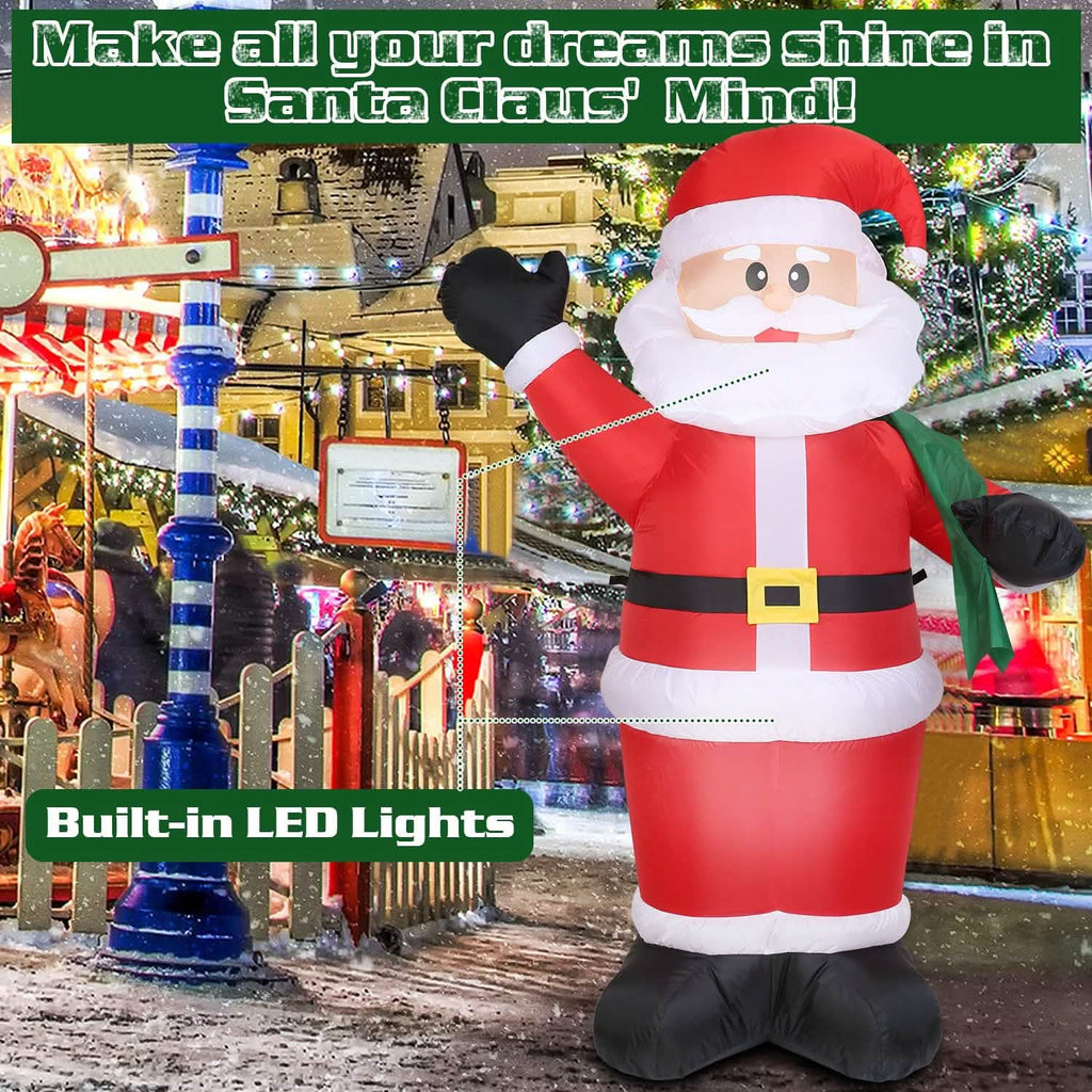 6.4ft Inflatable Christmas Giant Santa Claus by DailySale