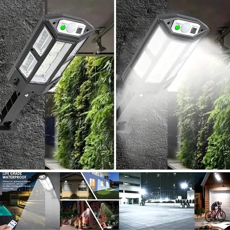 6500K Bright LED Solar Wall Light 3 Lighting Mode Light by DailySale