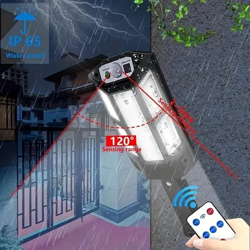 6500K Bright LED Solar Wall Light 3 Lighting Mode Light by DailySale