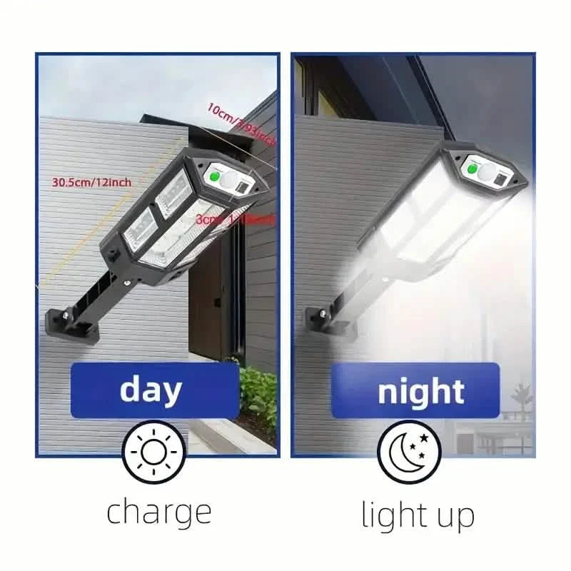 6500K Bright LED Solar Wall Light 3 Lighting Mode Light by DailySale