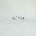 925 Sterling Silver Inlaid Zircon Heart Ring
