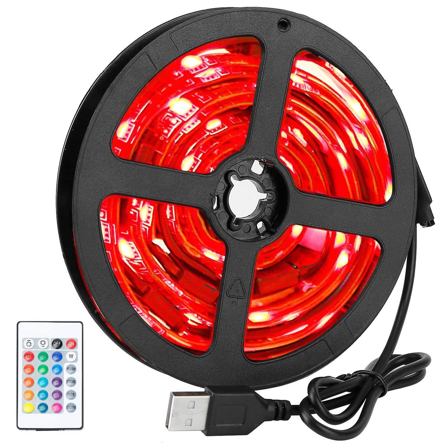 6.56ft TV LED Backlight RGB Strip Light USB Monitor Lighting by DailySale