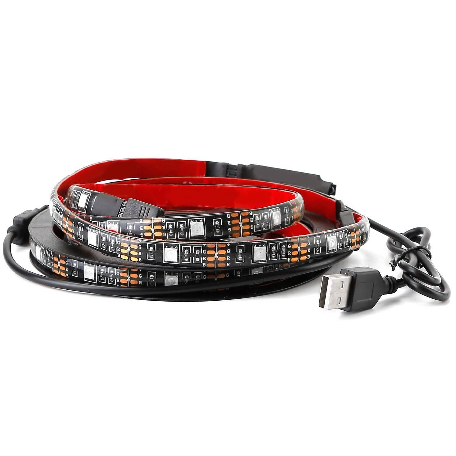 6.56ft TV LED Backlight RGB Strip Light USB Monitor Lighting by DailySale
