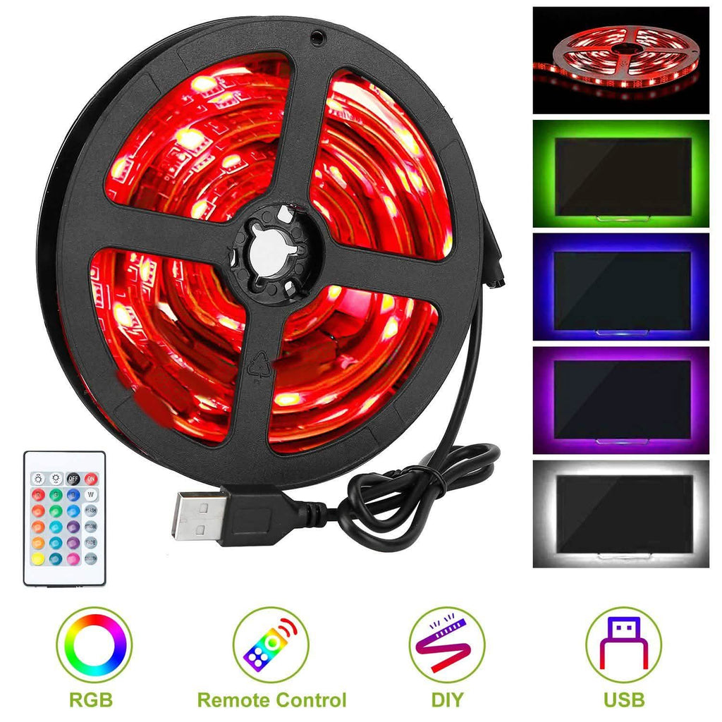 6.56ft TV LED Backlight RGB Strip Light USB Monitor Lighting by DailySale