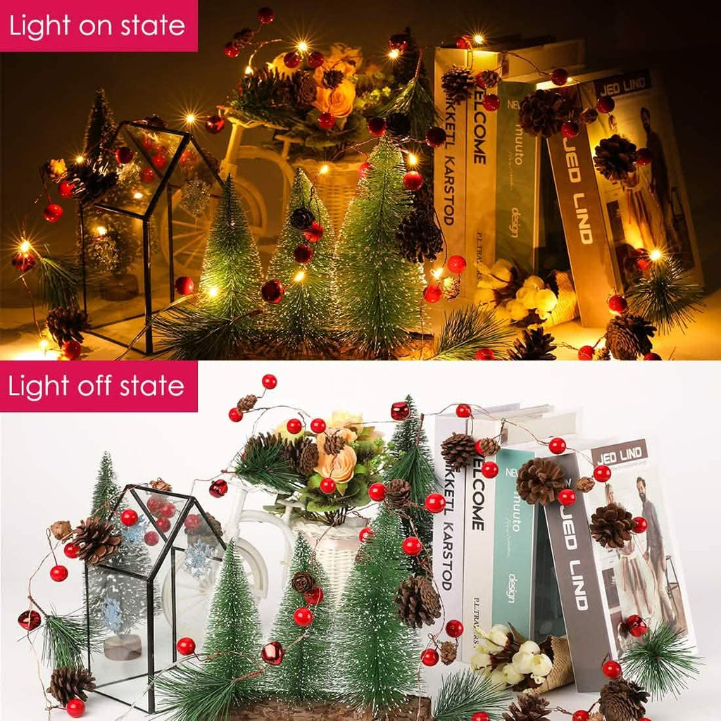 6.5Ft. 20 LED Christmas Garland with Lights by DailySale