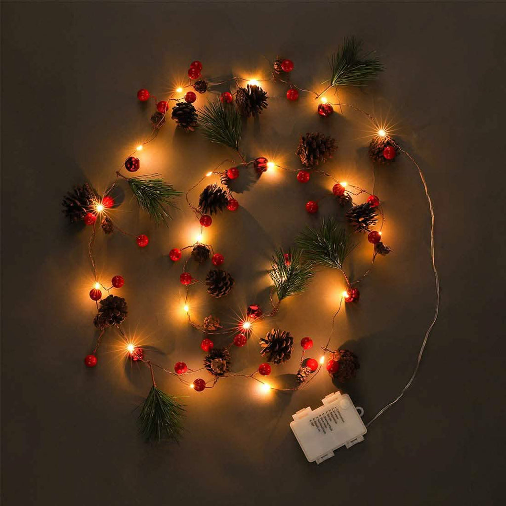 6.5Ft. 20 LED Christmas Garland with Lights by DailySale