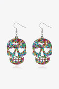 Halloween Skull Acrylic Drop Earrings