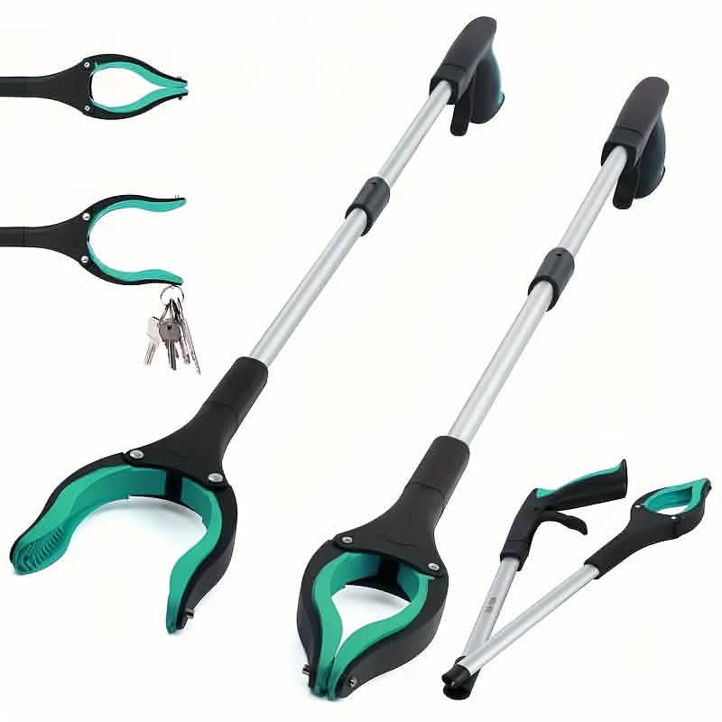 Heavy-Duty Steel Folding Trash Picker – 32" with Magnet & Anti-Slip Handle by DailySale