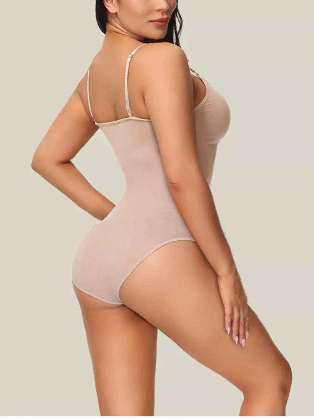 Full Size Shaping Scoop Neck Seamless Bodysuit