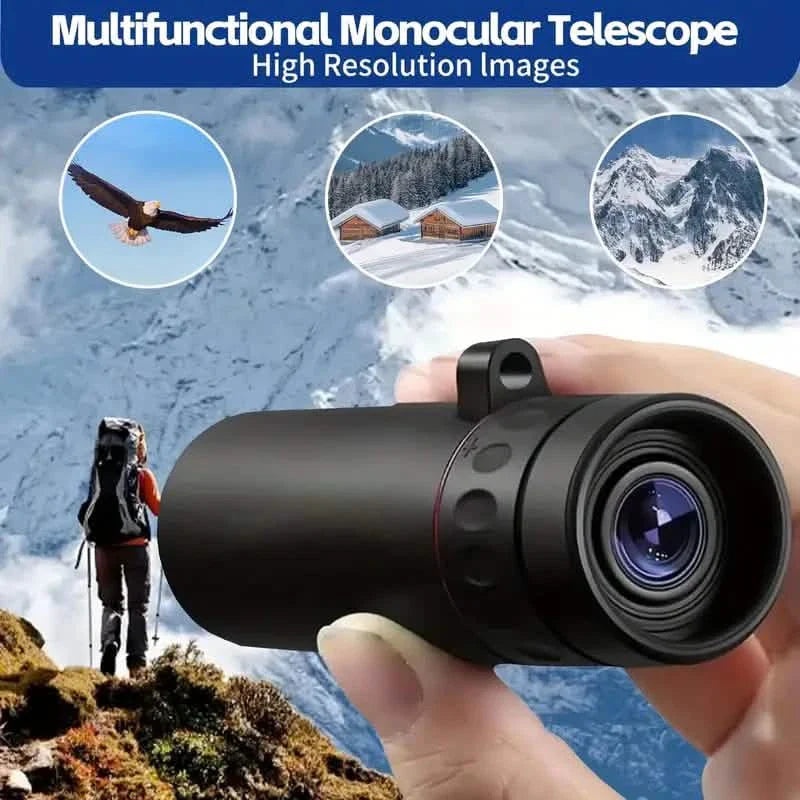 8X Portable Monocular – Pocket-Sized for Outdoor Adventures & Travel by DailySale