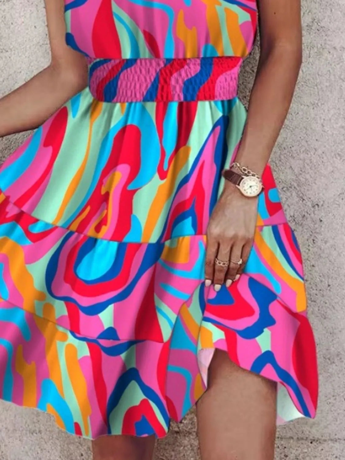 Paisley Print Halter Neck Mini Dress by Shopiebay