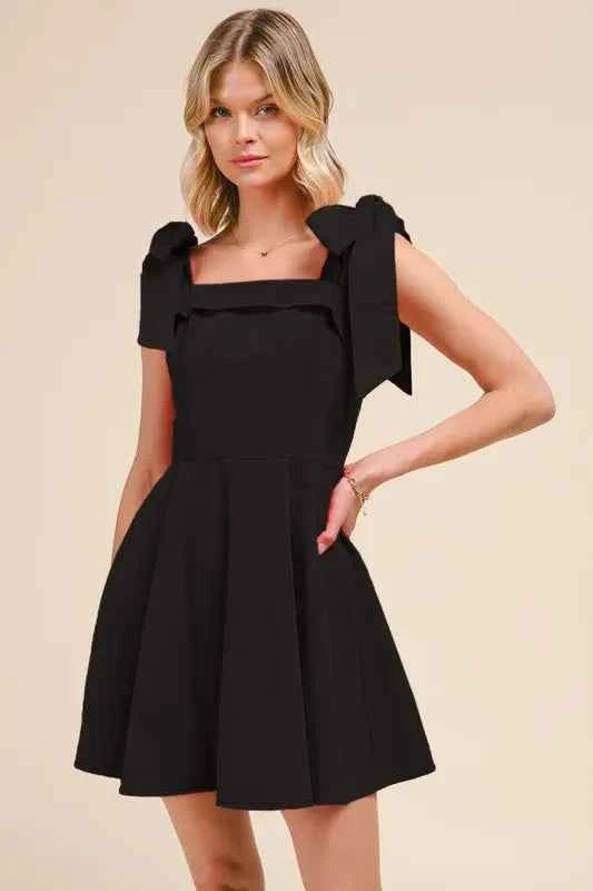 SO ME Fit and Flare Washed Gameday Dress