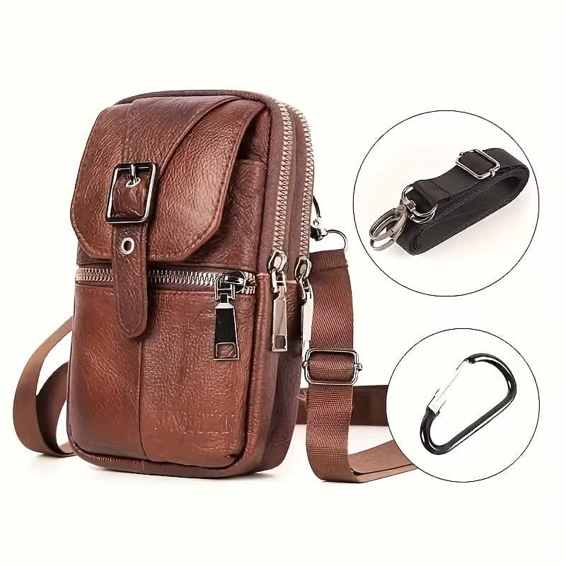 Men’s Genuine Leather Waist Bag Wallet by DailySale