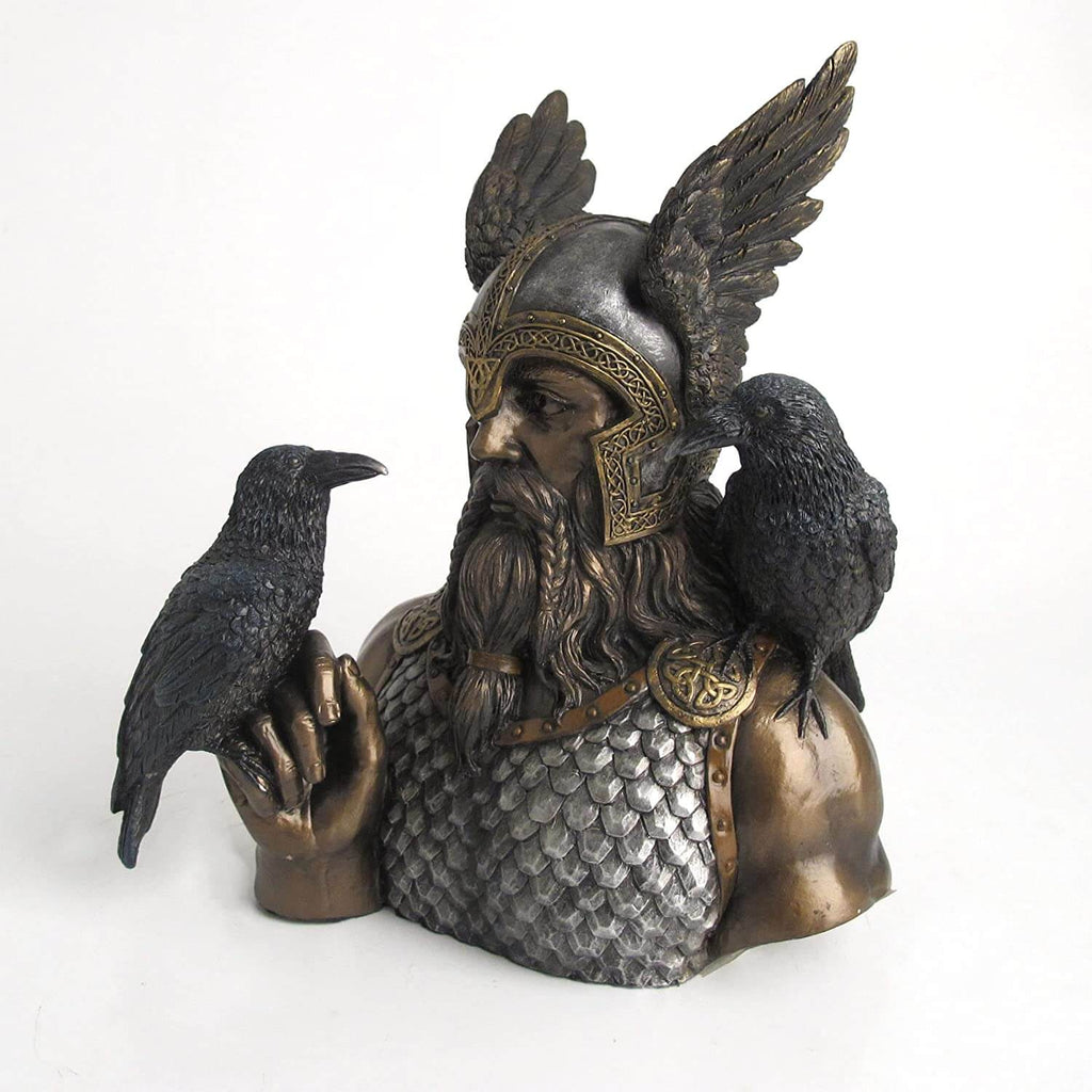 Odin with Ravens Bust by FairyGlen Store