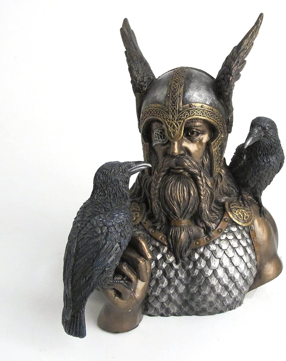 Odin with Ravens Bust by FairyGlen Store