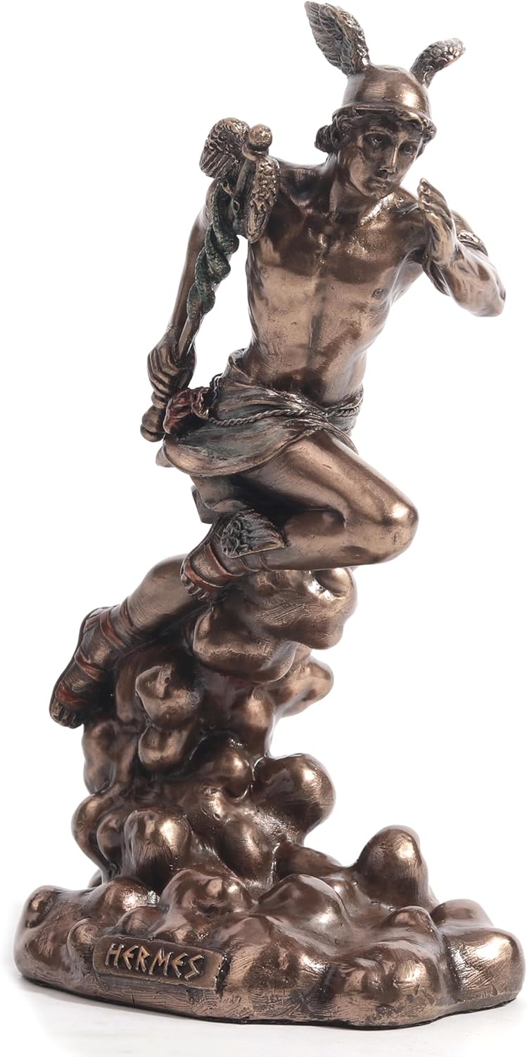 Hermes, Greek Herald of the Gods Figurine by FairyGlen Store