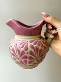 Talavera Style Clay Pitcher - Engobe Jarra Barro by TheMexHub