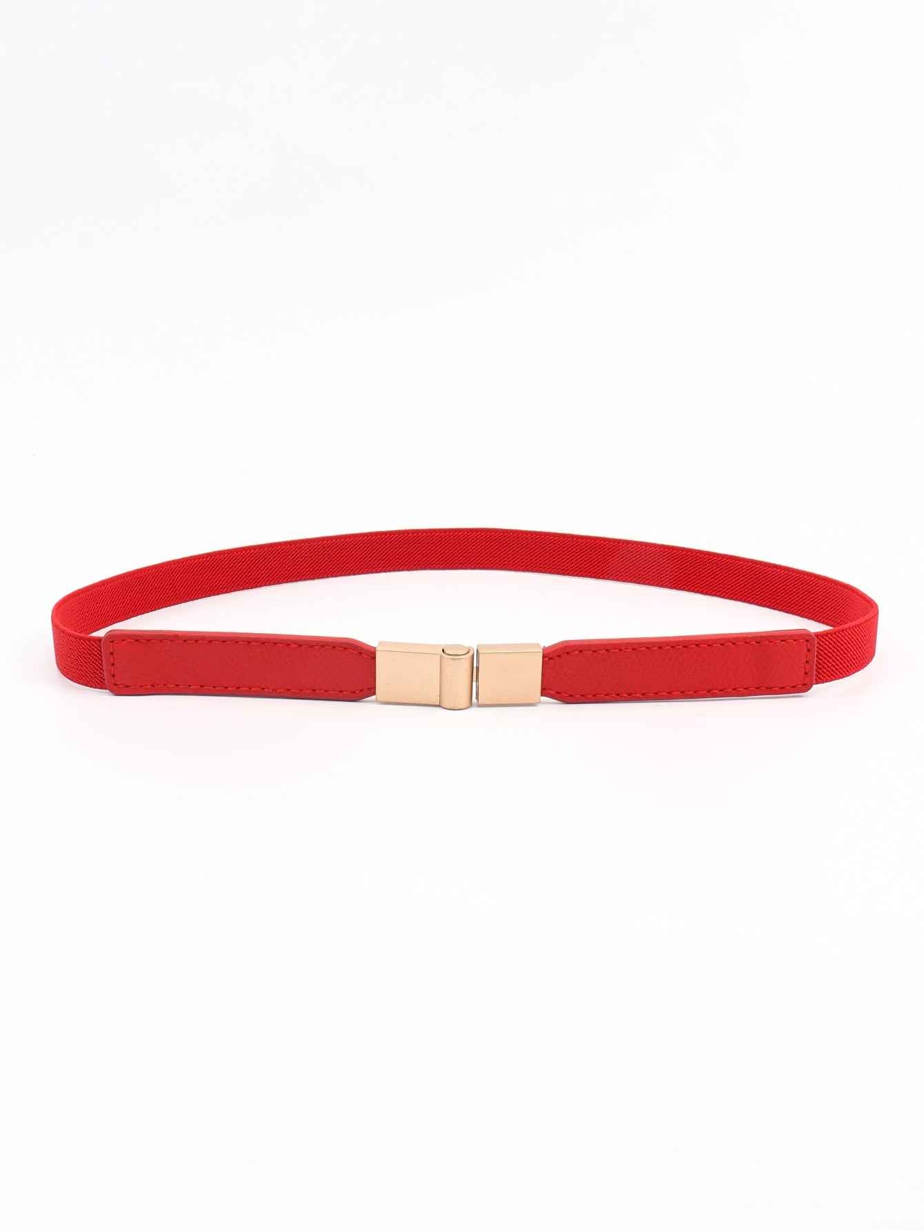 PU Elastic Skinny Belt