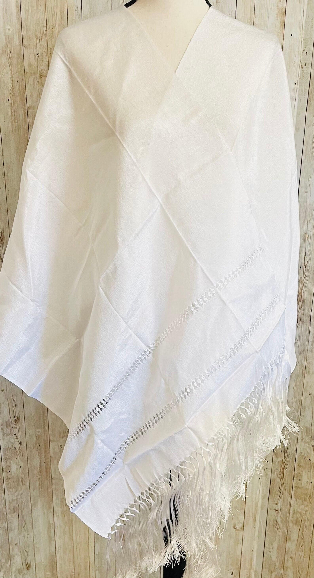 Authentic Mexican Silk Wrap Shawl Reboso Mexicano De Artiseda by Chica Mexico