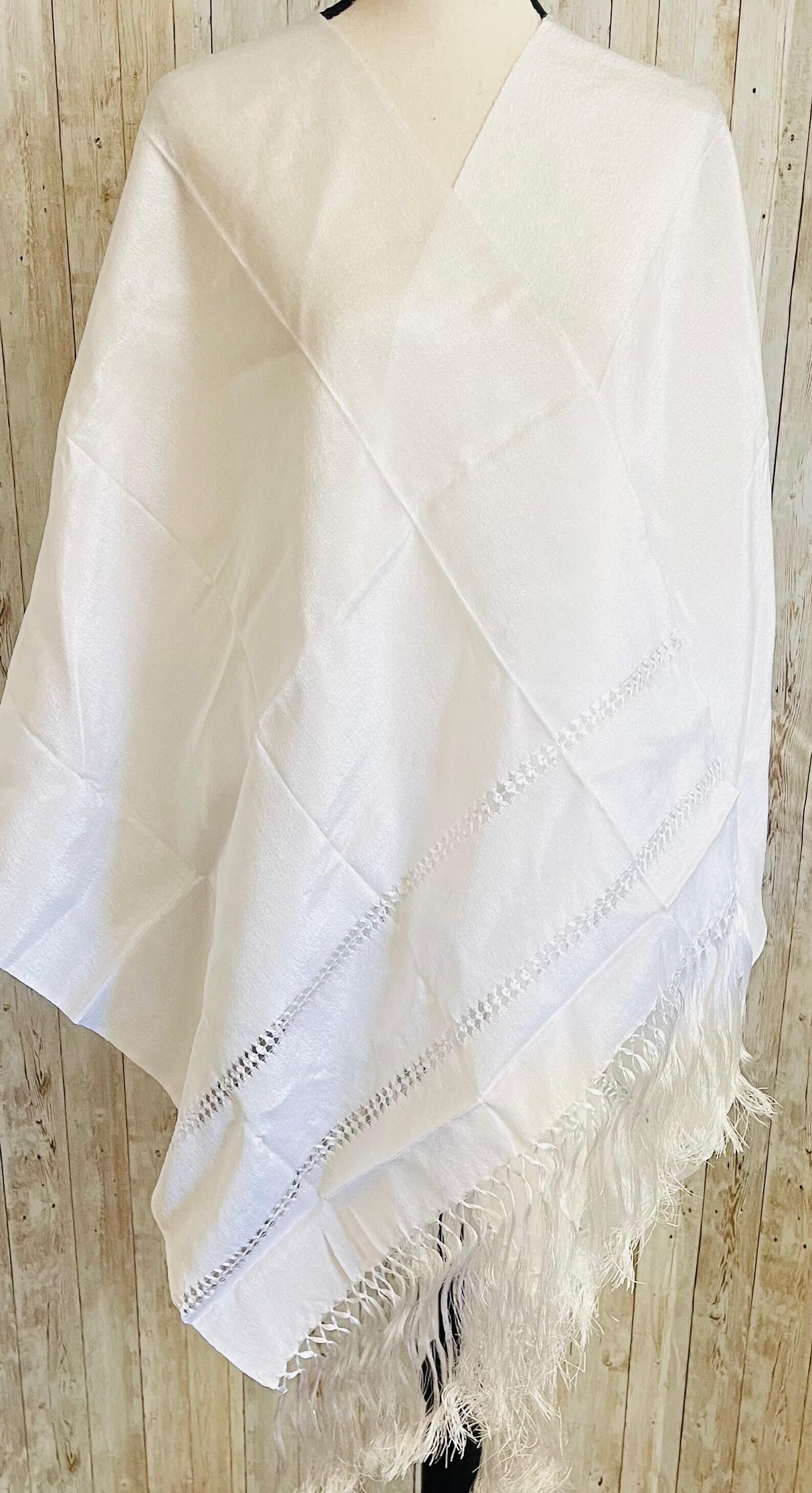 Authentic Mexican Silk Wrap Shawl Reboso Mexicano De Artiseda by Chica Mexico