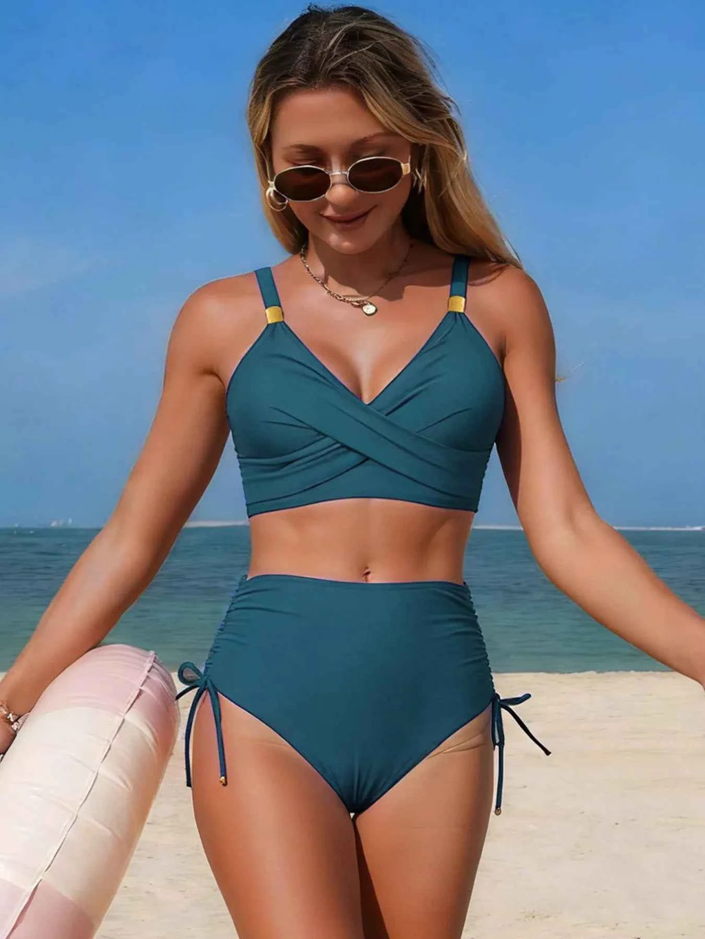 Crisscross High Waisted Bikini Set