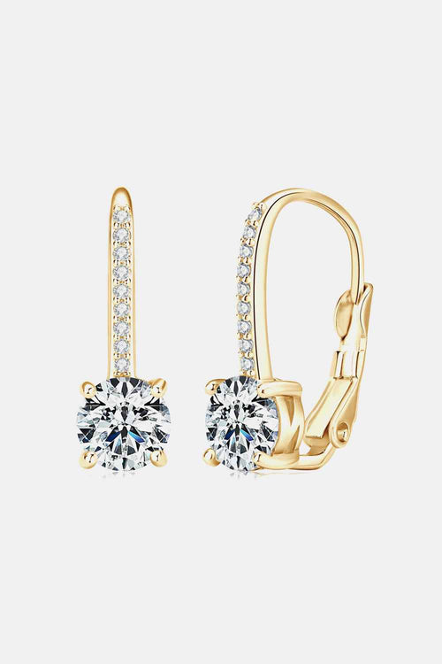 2 Carat Moissanite 925 Sterling Silver Earrings by Wild and Free Boutique