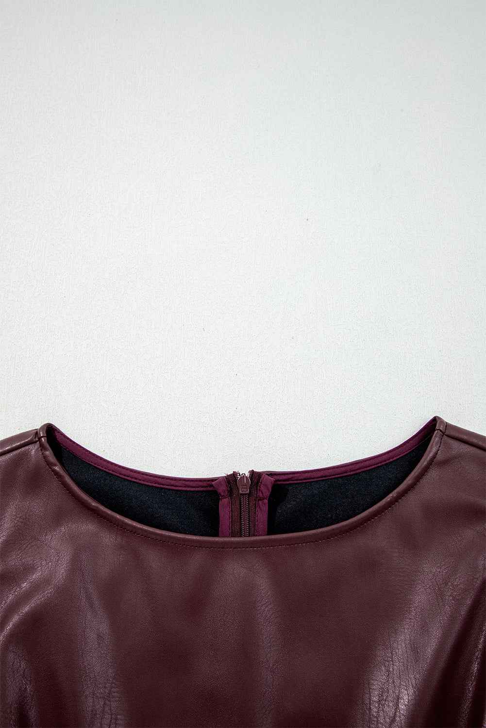 Wild Ginger Vegan Leather Sleeveless Mini Dress
