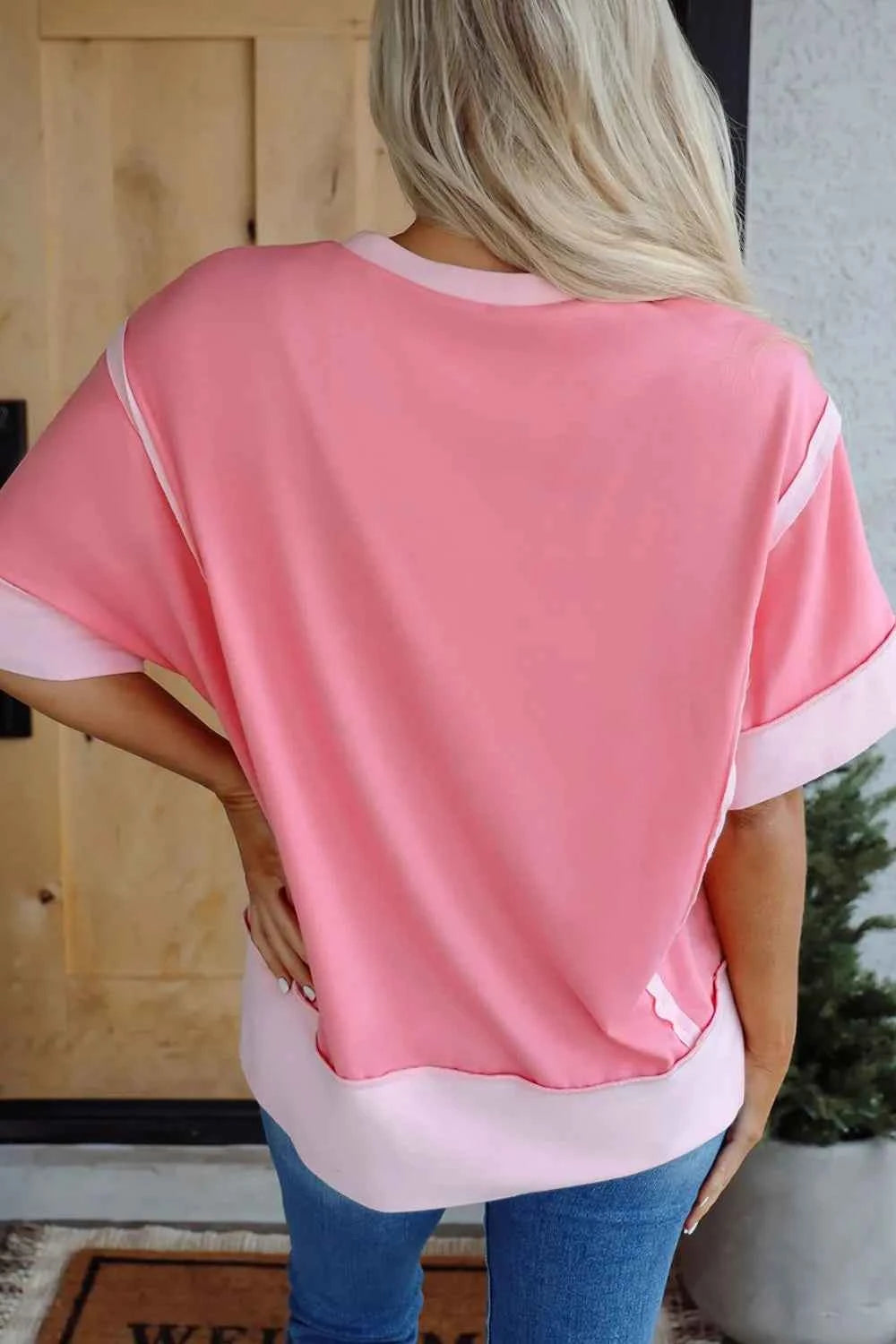Sequined Easter Egg Short Sleeve T-Shirt