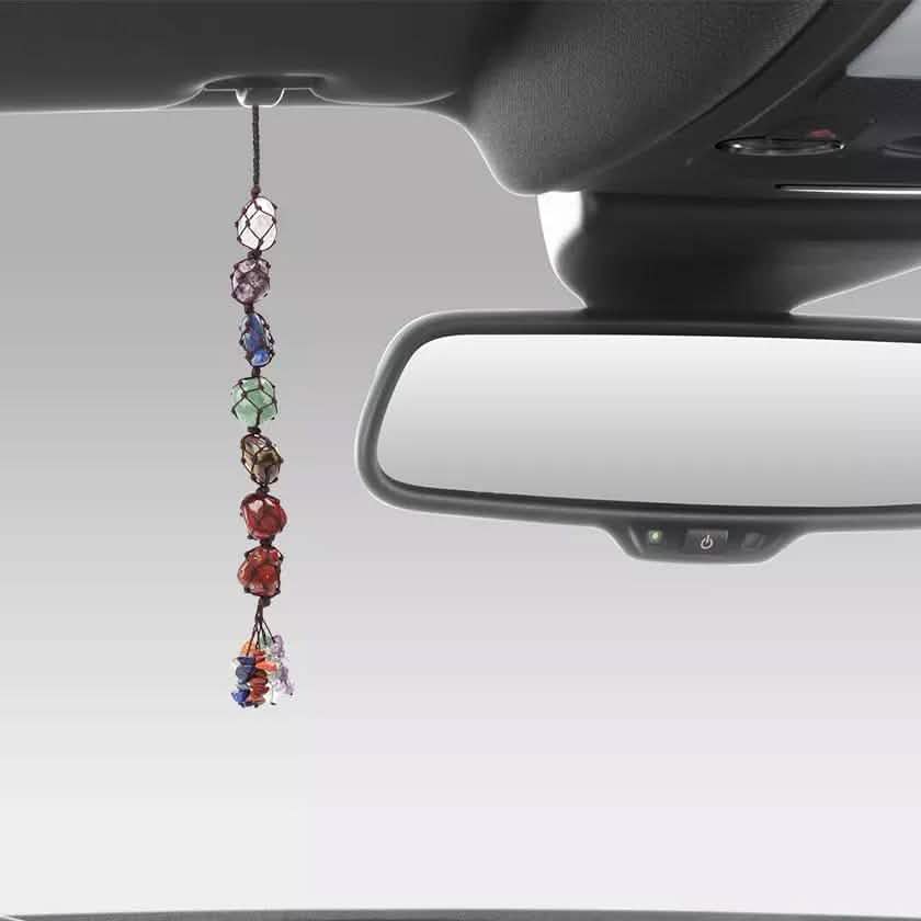 7 Chakra Gemstones Reiki Healing Crystals Tassel Wall Car Hanging Ornament by DailySale