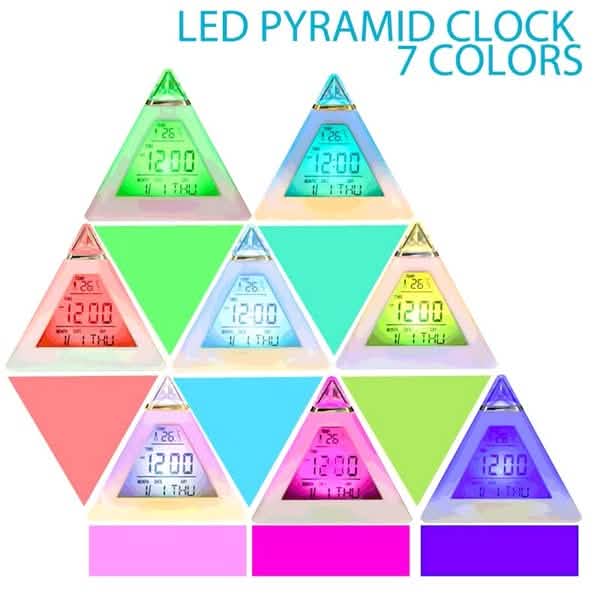 7 Color Changing LED Alarm Clock by DailySale