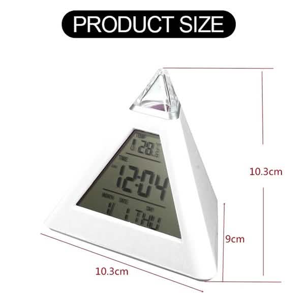 7 Color Changing LED Alarm Clock by DailySale