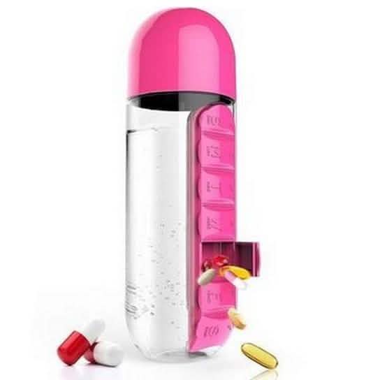 7-Day Pill Tablet Medicine Organizer Water Drink Bottle Holder Box by DailySale