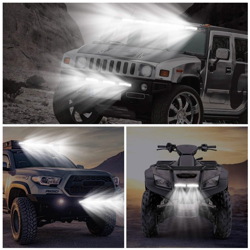 7" LED Light Bar Single Row Offroad Spot Lights by DailySale
