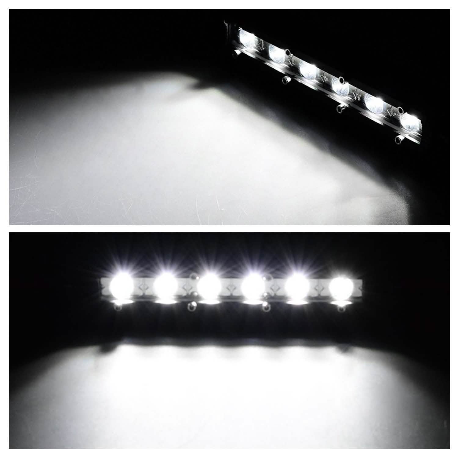 7" LED Light Bar Single Row Offroad Spot Lights by DailySale