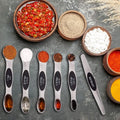 7-Piece: Double Sided Stackable Magnetic Measuring Spoons Set with Leveler by DailySale