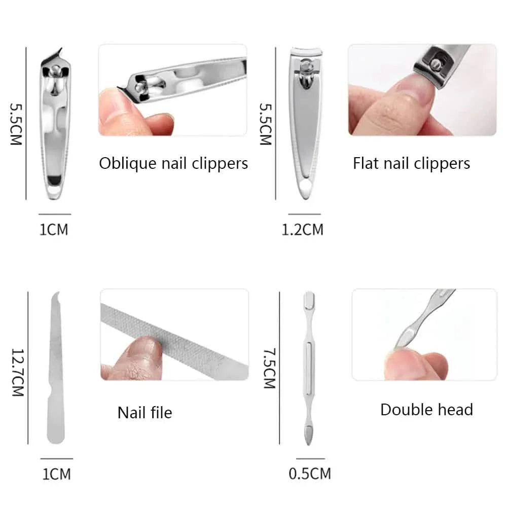 7-Piece Set: Stainless Steel Portable Nail Clipper Tool Set by DailySale