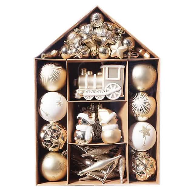 70-Pieces Set: Christmas Tree Decorations Christmas Ball by DailySale