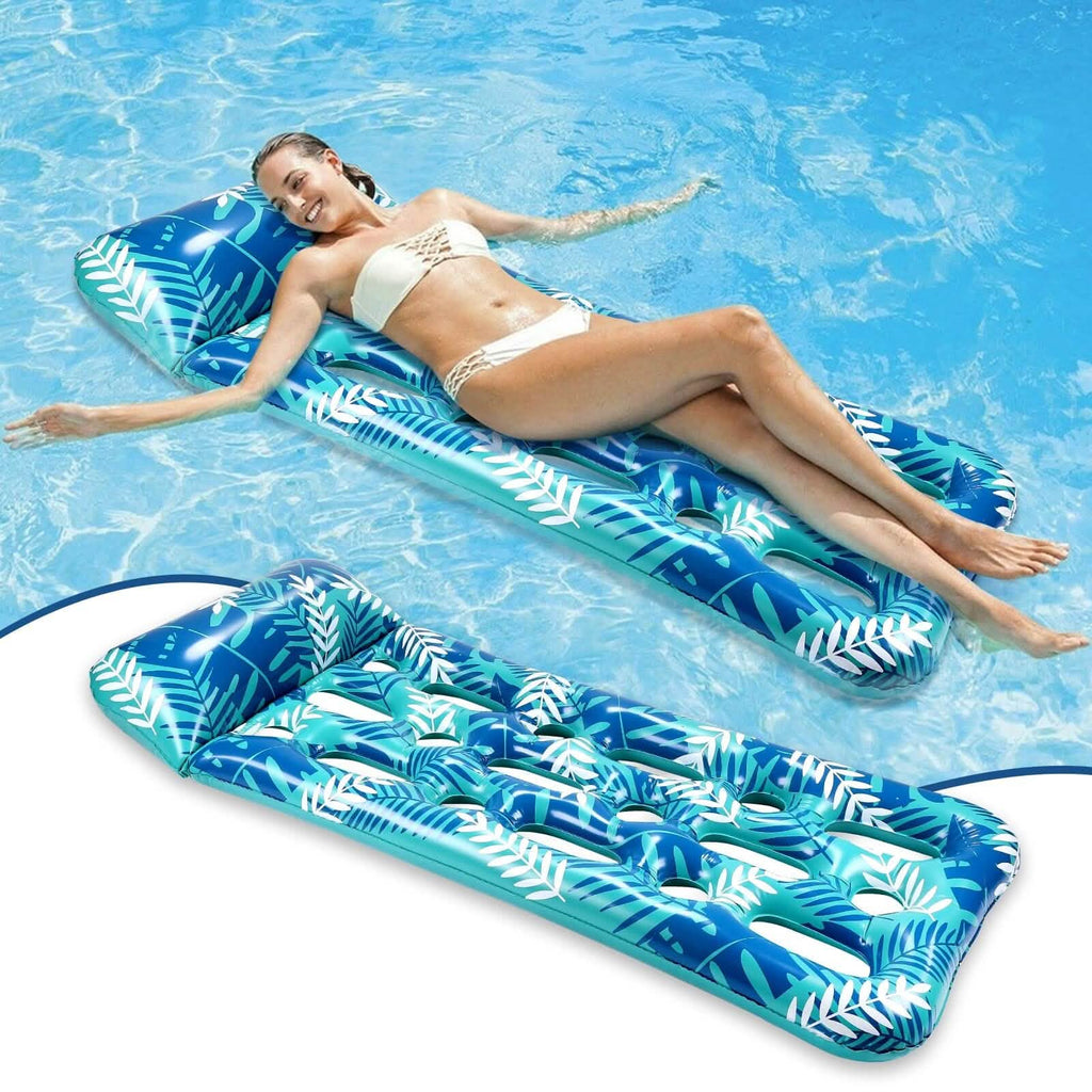 70" x 30" Inflatable Lounge Pool with Headrest by DailySale