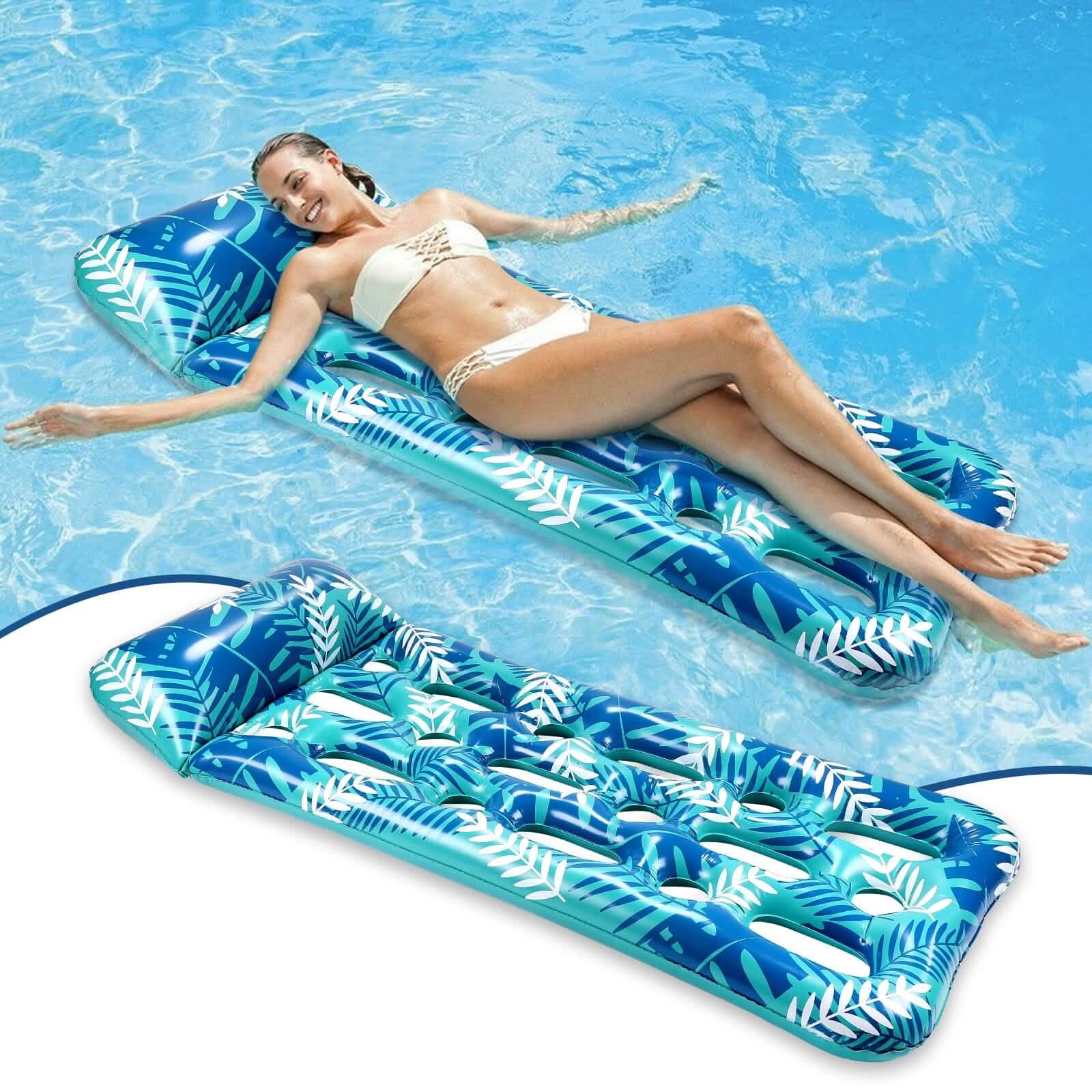 70" x 30" Inflatable Lounge Pool with Headrest by DailySale