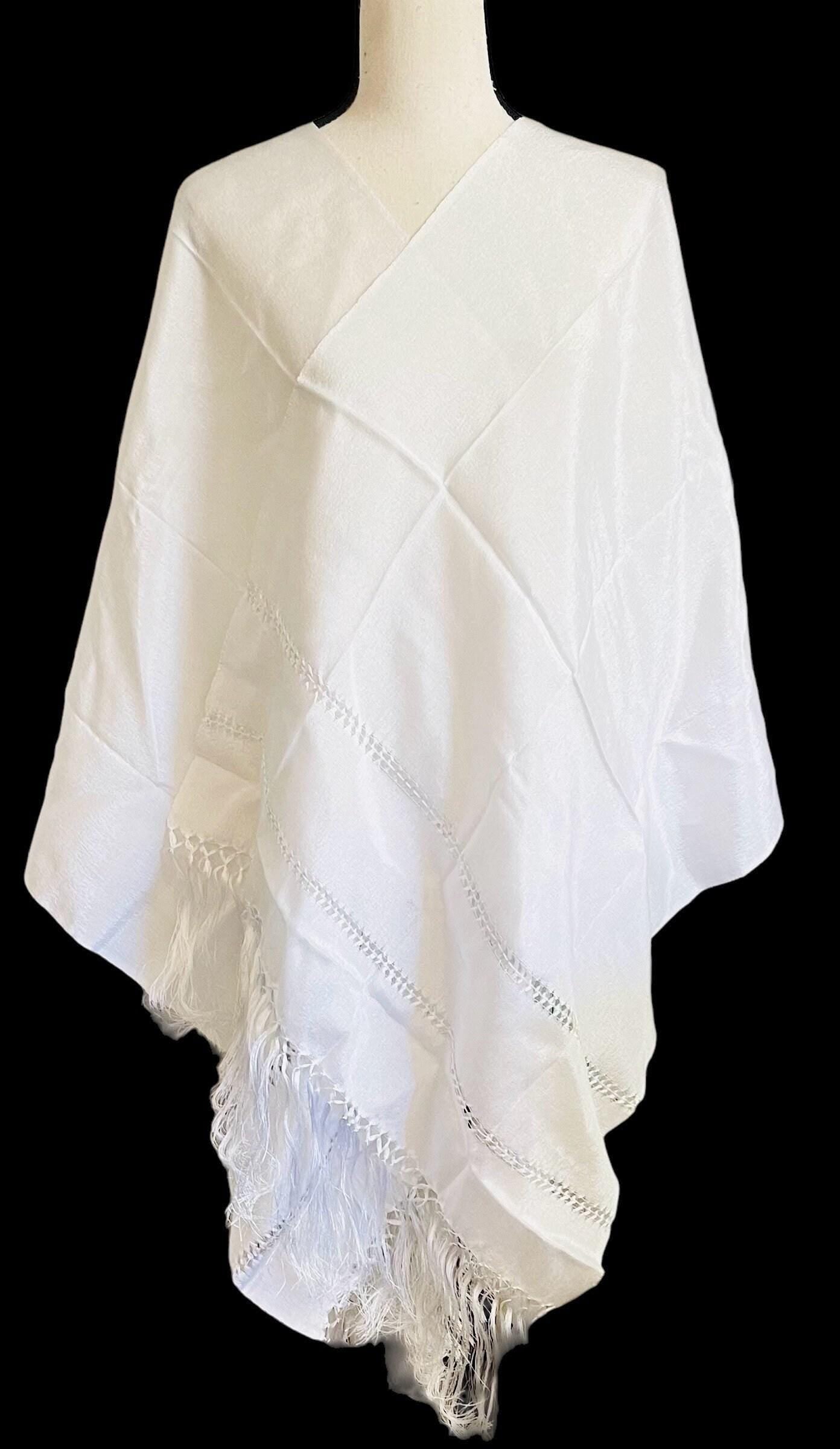 Authentic Mexican Silk Wrap Shawl Reboso Mexicano De Artiseda by Chica Mexico