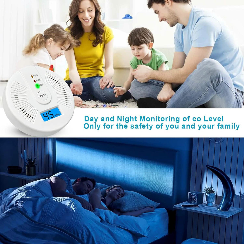 Portable Carbon Monoxide Detector – Battery-Operated CO Alarm by DailySale