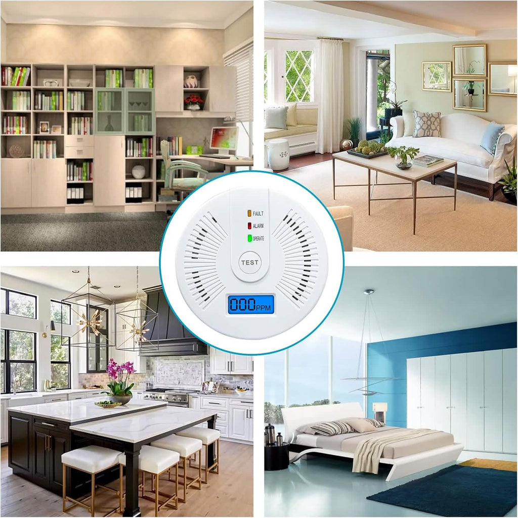 Portable Carbon Monoxide Detector – Battery-Operated CO Alarm by DailySale
