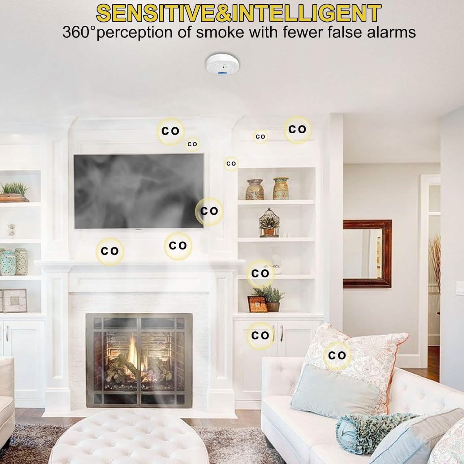 Portable Carbon Monoxide Detector – Battery-Operated CO Alarm by DailySale