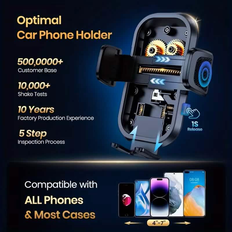TOPK D38C Car Phone Holder – Adjustable Dashboard Mount by DailySale